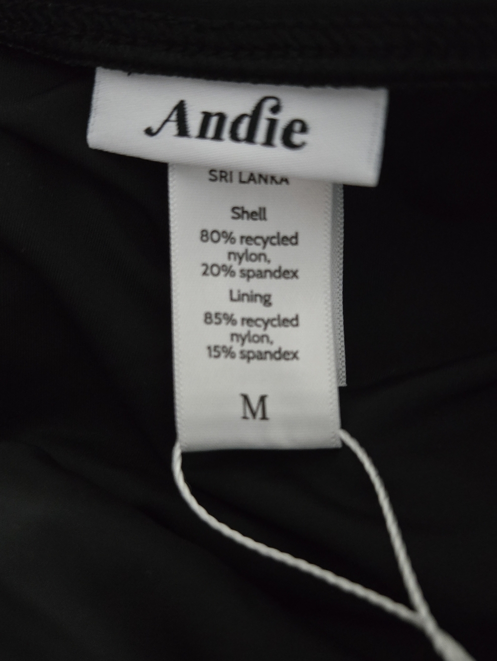 Andie Amalfi Black Scoop-Neck One-Piece Swimsuit, Medium - Picture 6 of 7